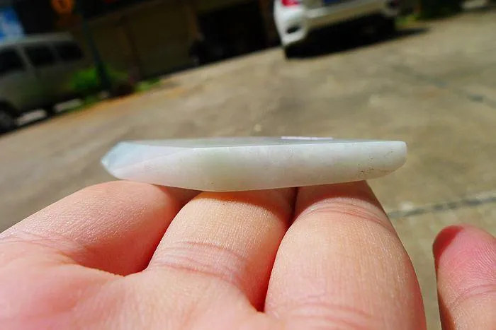 Natural Jade Rough Jadeite Raw (27g,4.3X4.1X0.5cm)