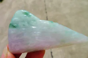 Natural Jade Rough Jadeite Raw (28g,6.4X3.5X0.75cm)