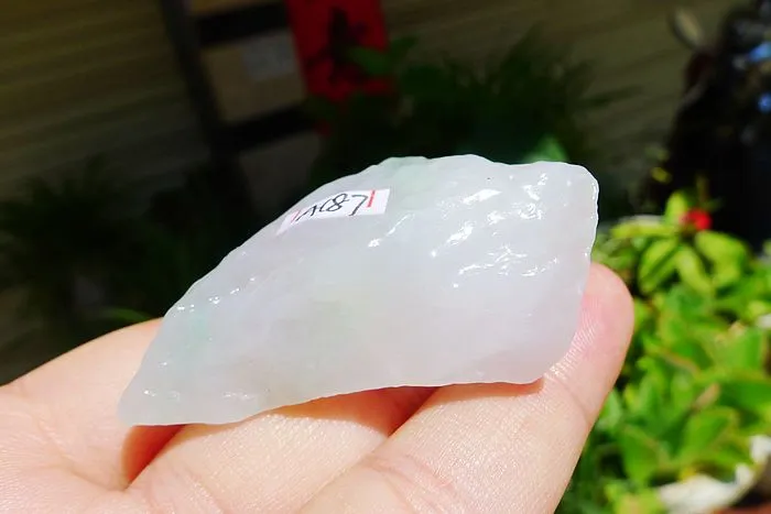 Natural Jade Rough Jadeite Raw (39g,4.4X3.7X1.8cm)