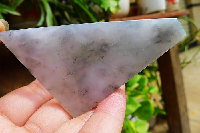 Natural Jade Rough Jadeite Raw (40g,6.7X5.8X0.5cm)