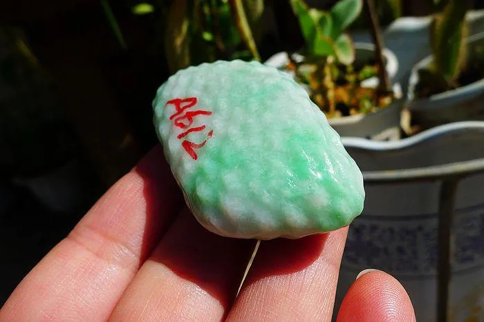 Natural Jade Rough Jadeite Raw (46g,5.4X3.3X1.2cm)