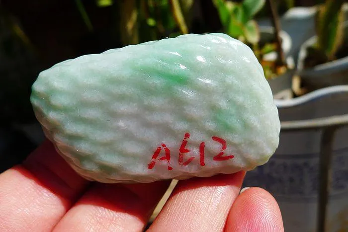 Natural Jade Rough Jadeite Raw (46g,5.4X3.3X1.2cm)