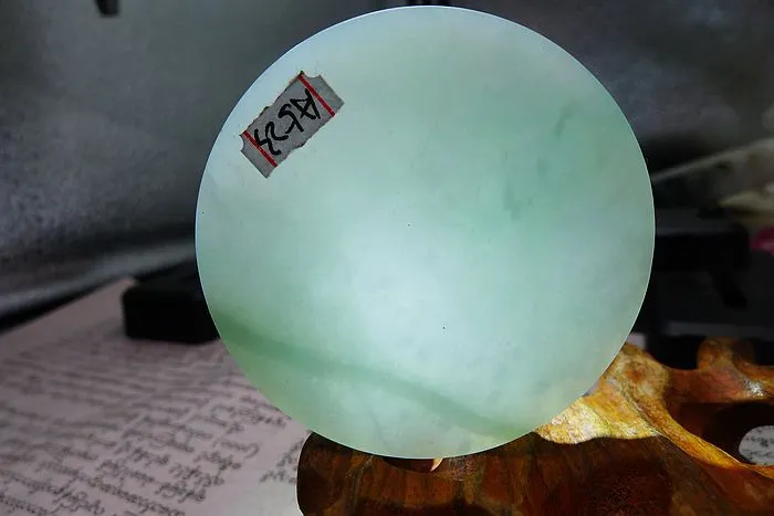 Natural Jade Rough Jadeite Raw (49g,5.25X0.7cm)