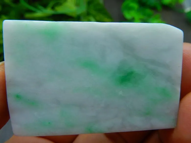 Natural Jade Rough Jadeite Raw (50g, 54X35X8mm)