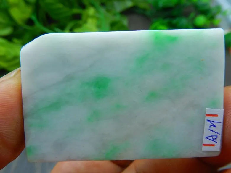 Natural Jade Rough Jadeite Raw (50g, 54X35X8mm)