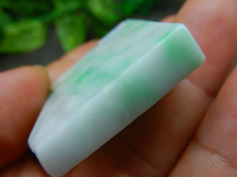 Natural Jade Rough Jadeite Raw (50g, 54X35X8mm)