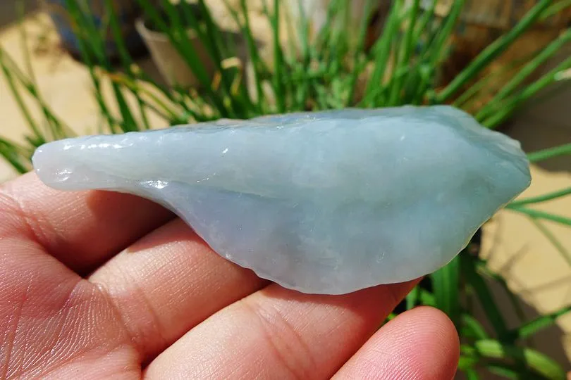 Natural Jade Rough Jadeite Raw (62g,7.2X3.6X1.8cm)