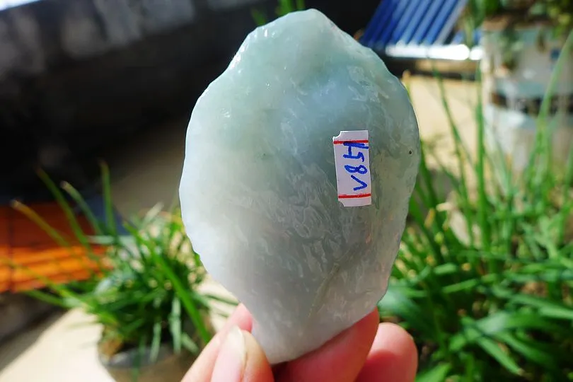 Natural Jade Rough Jadeite Raw (62g,7.2X3.6X1.8cm)