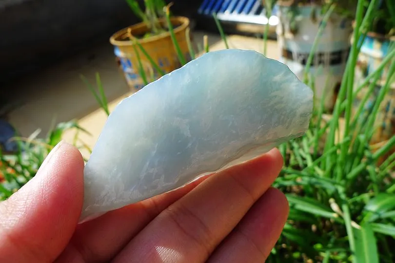 Natural Jade Rough Jadeite Raw (62g,7.2X3.6X1.8cm)