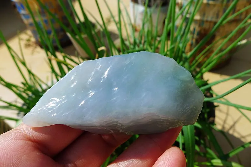 Natural Jade Rough Jadeite Raw (62g,7.2X3.6X1.8cm)