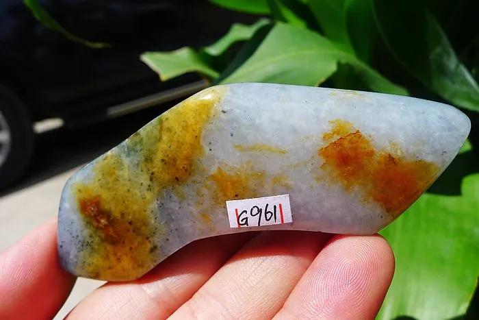 Natural Jade Rough Jadeite Raw (69g,9.2X3.1X1.2cm)