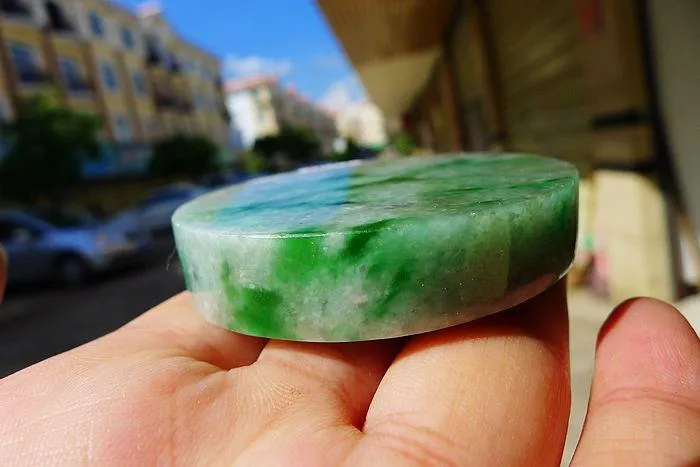 Natural Jade Rough Jadeite Raw (94g,5.5X1.15cm)