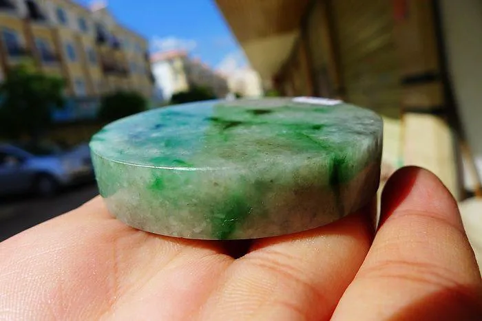 Natural Jade Rough Jadeite Raw (94g,5.5X1.15cm)