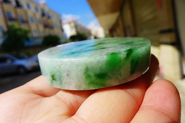 Natural Jade Rough Jadeite Raw (94g,5.5X1.15cm)