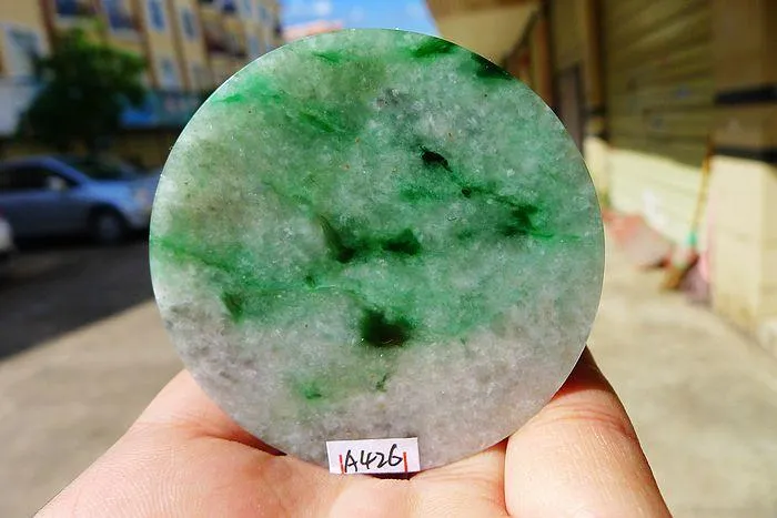 Natural Jade Rough Jadeite Raw (94g,5.5X1.15cm)