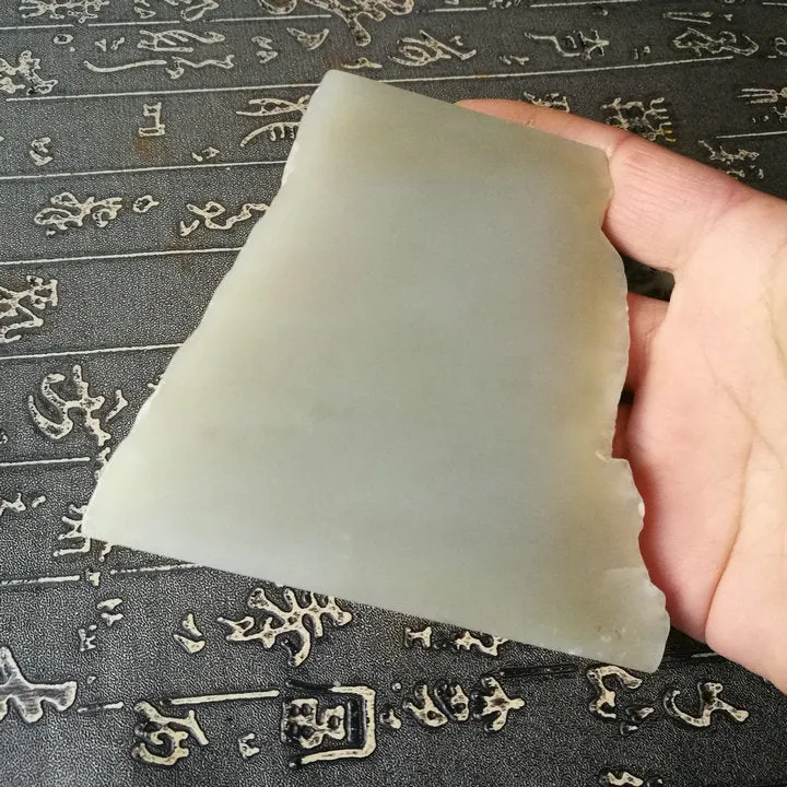 Natural Kunlun Jade Rough Nephrite Raw (414g, 10.5X9X5.5X4cm)