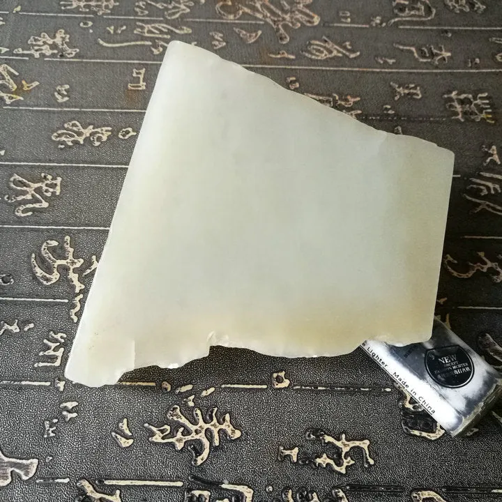 Natural Kunlun Jade Rough Nephrite Raw (414g, 10.5X9X5.5X4cm)