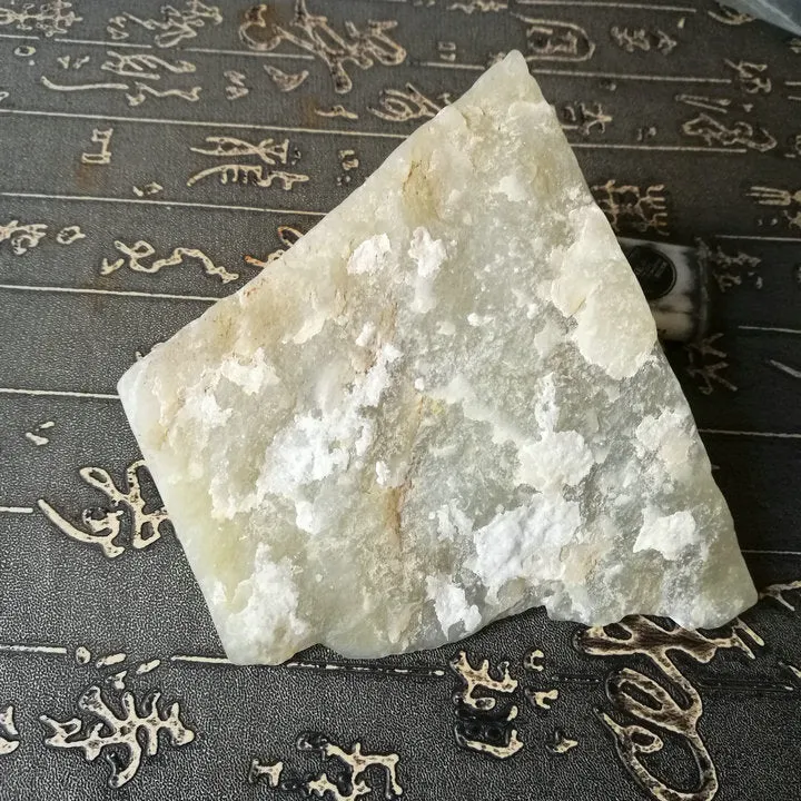 Natural Kunlun Jade Rough Nephrite Raw (414g, 10.5X9X5.5X4cm)