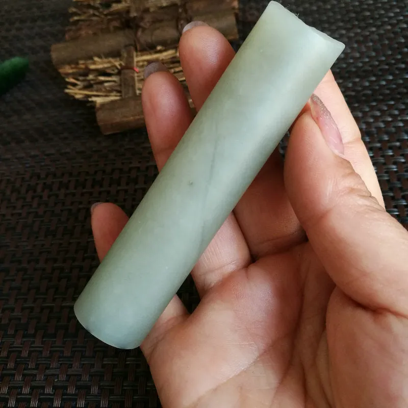 Natural Kunlun Jade Rough Nephrite Raw (9.5X2.1cm)