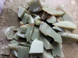 Natural Kunlun Jade Rough Nephrite Remains Around 8kg