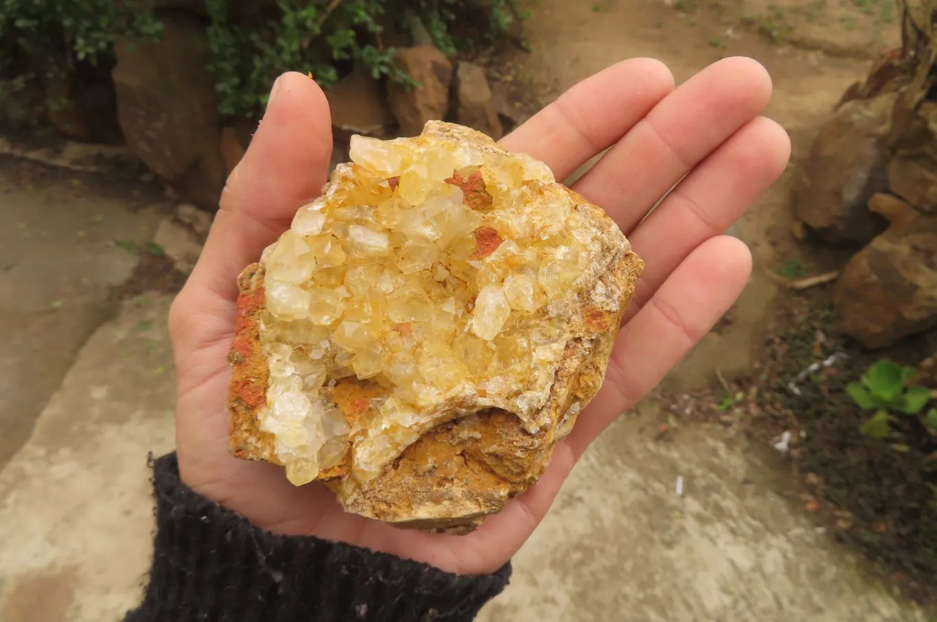 Natural Limonite Quartz Specimens x 12 From Zambia