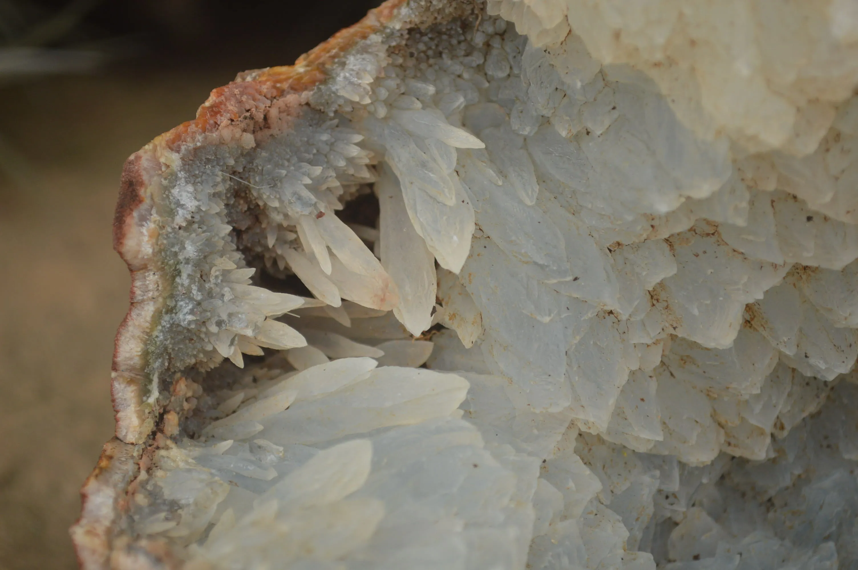 Natural Quartz Crystal Centred Geode Specimen x 1 From Zululand, South Africa