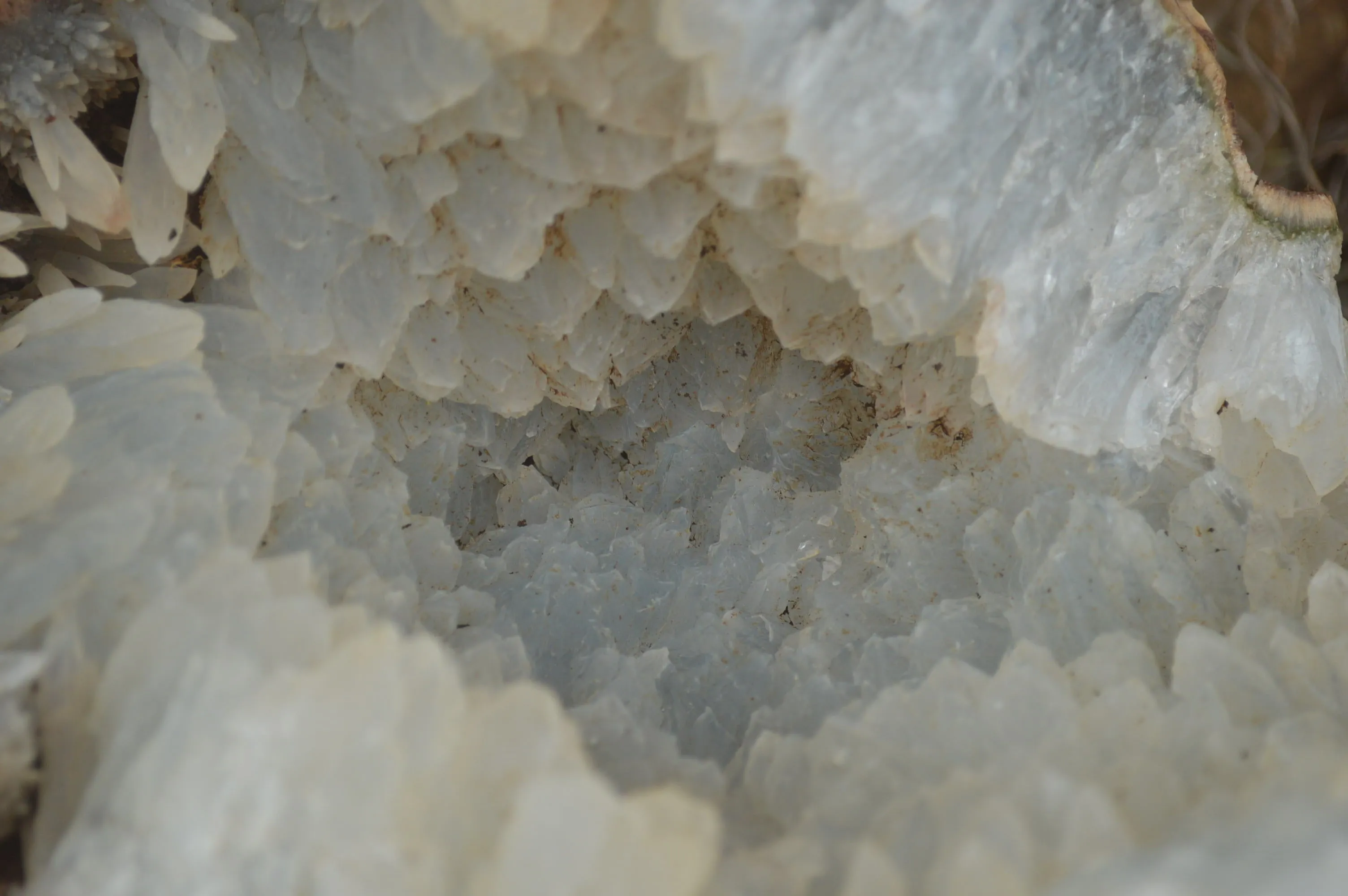 Natural Quartz Crystal Centred Geode Specimen x 1 From Zululand, South Africa