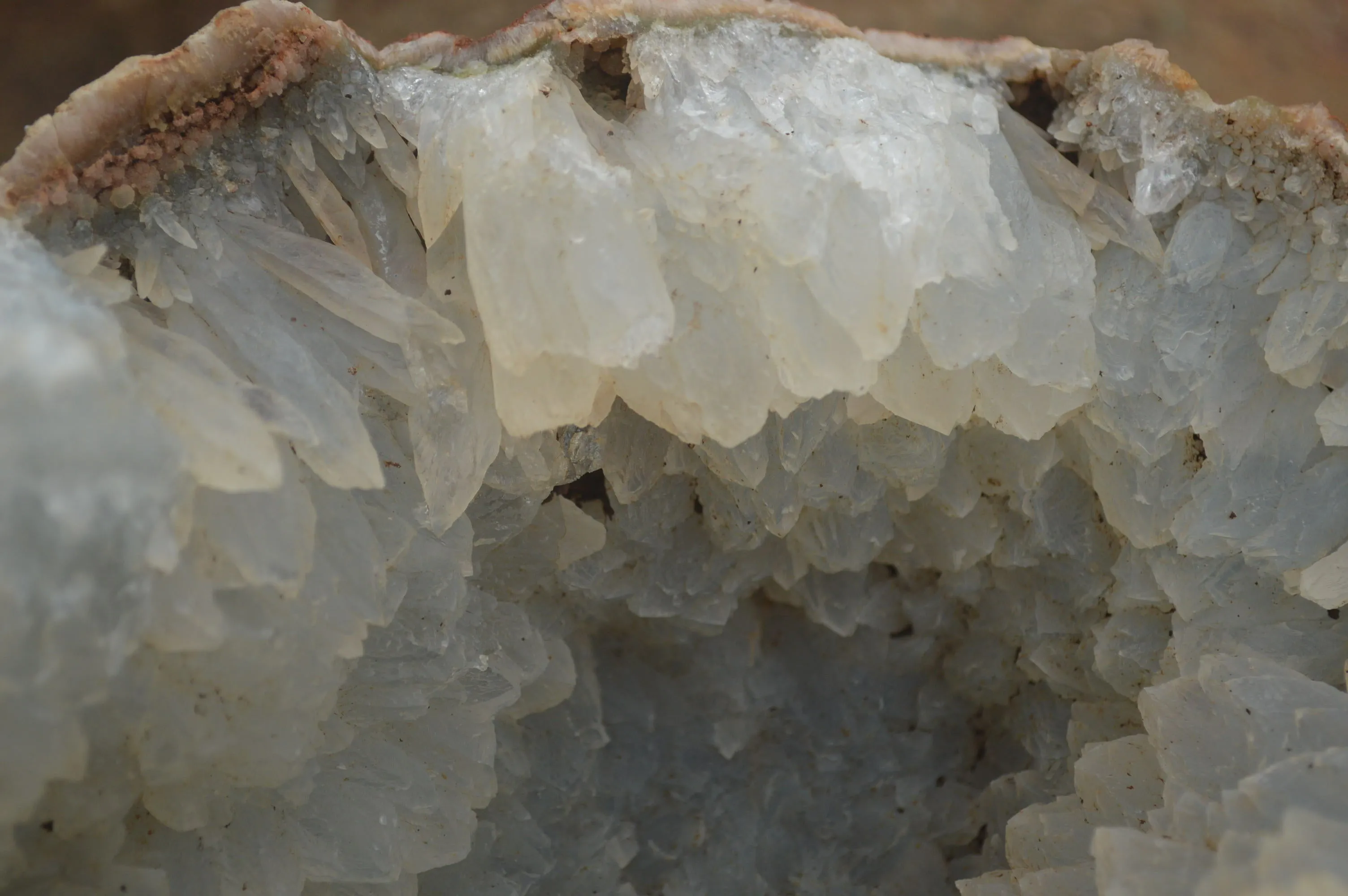 Natural Quartz Crystal Centred Geode Specimen x 1 From Zululand, South Africa