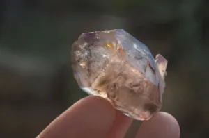 Natural Smokey Window Amethyst Crystals x 20 From Chiredzi, Zimbabwe