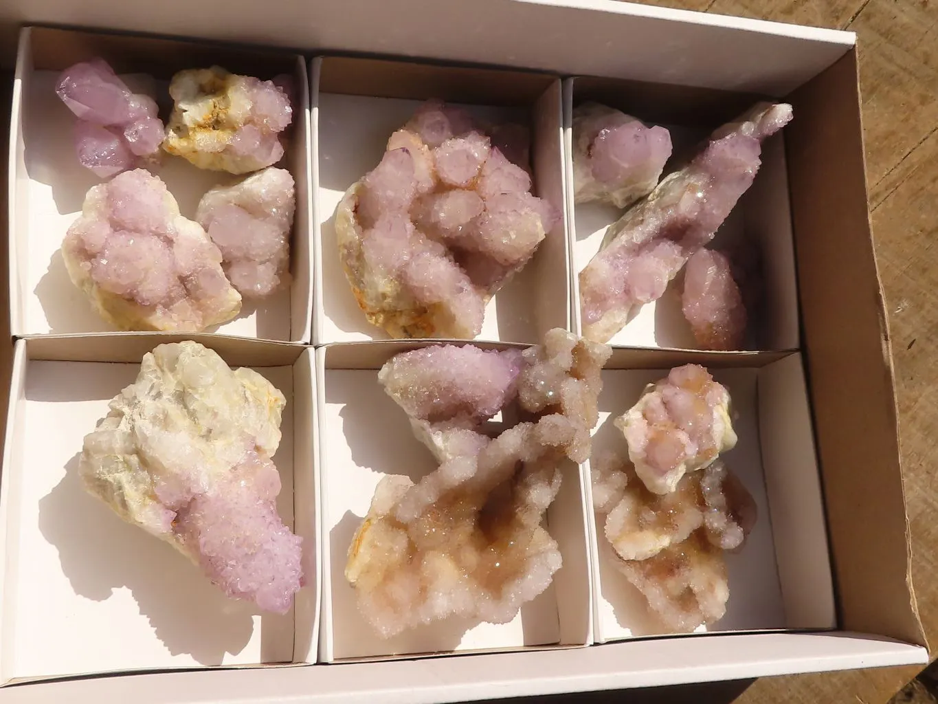 Natural Spirit Amethyst Quartz Clusters x 13 From Boekenhouthoek, South Africa