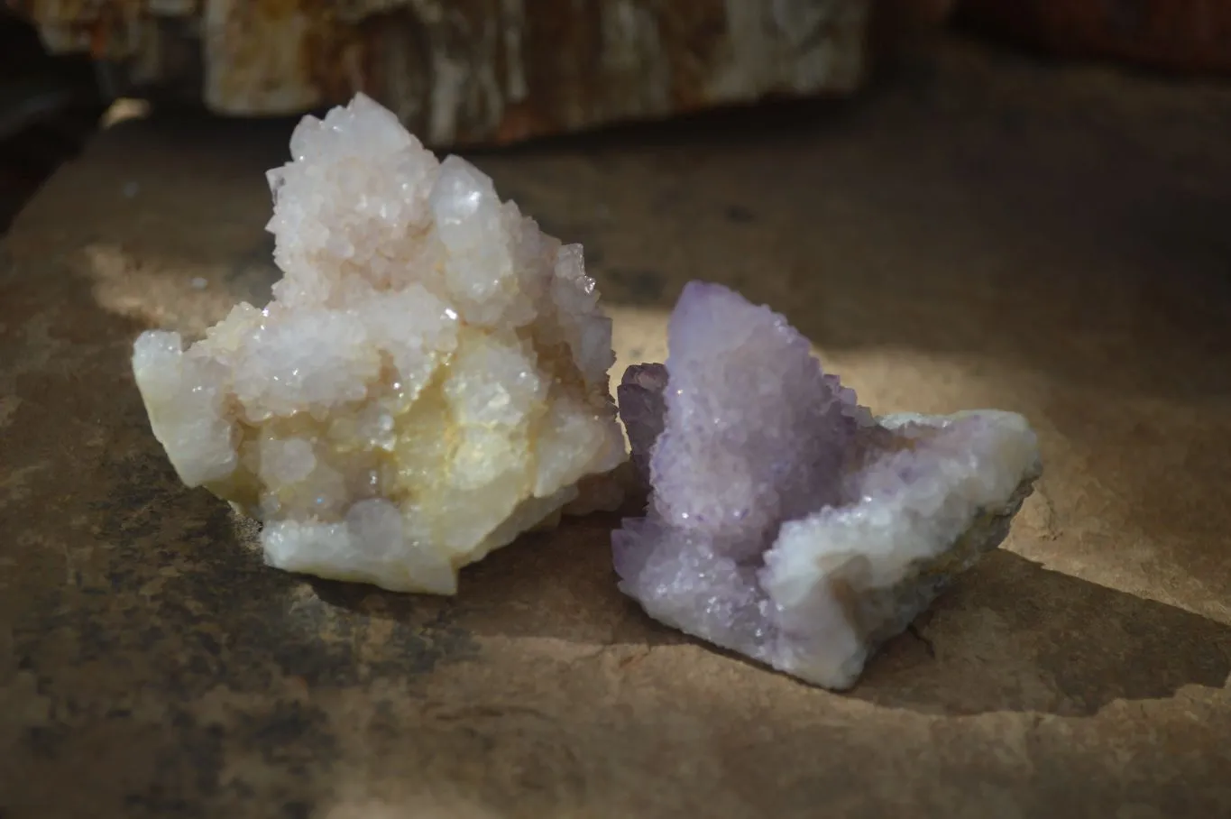 Natural Spirit Amethyst Spirit Quartz Clusters x 12 From Southern Africa