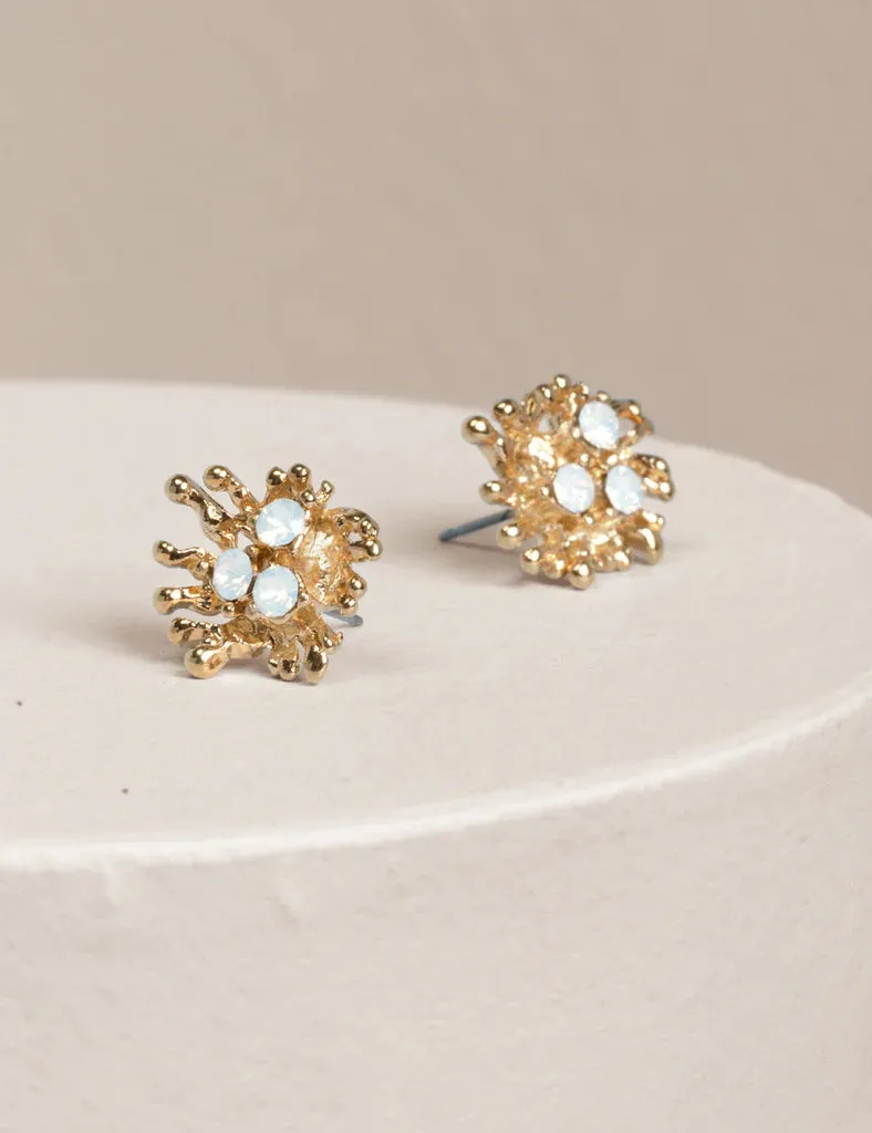 Nuance Paint Splatter Posts | Gold & Silver Studs