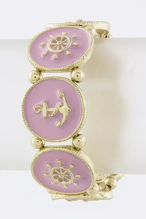 Out of Stock - Pink Anchor Bracelet