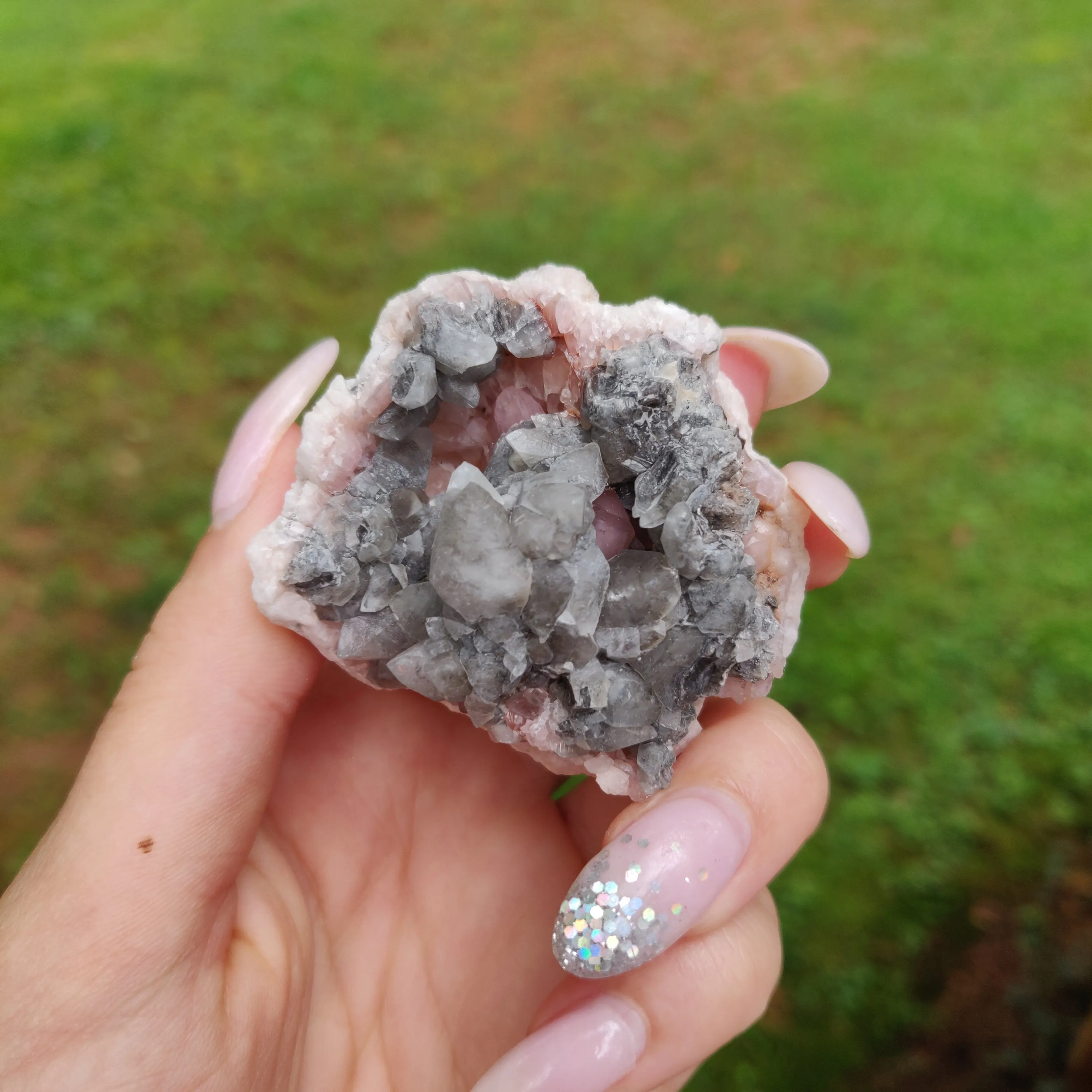 Pink Amethyst Geode  (#J3)