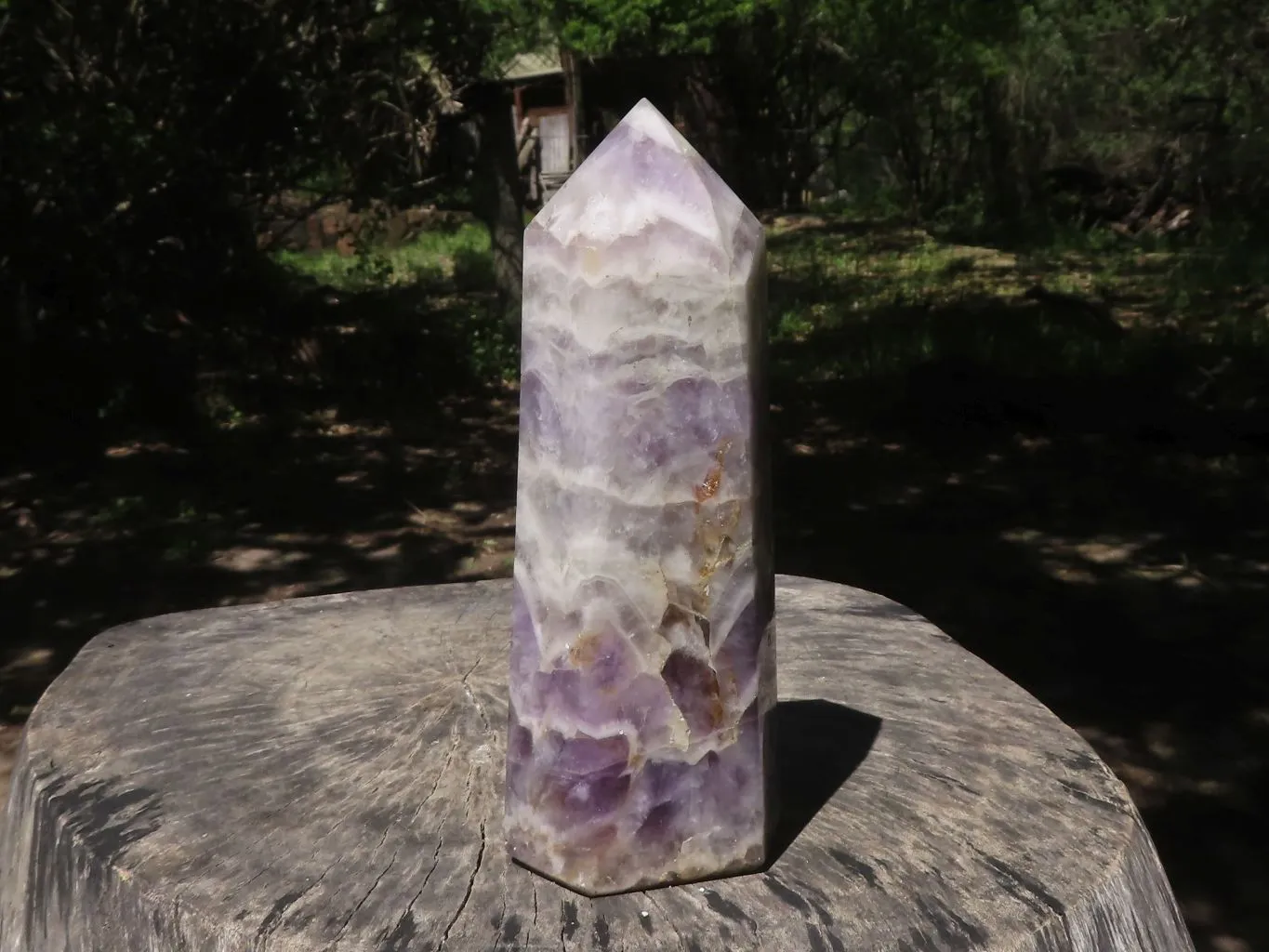 Polished Extra Large Dream Amethyst Point x 1 From Madagascar