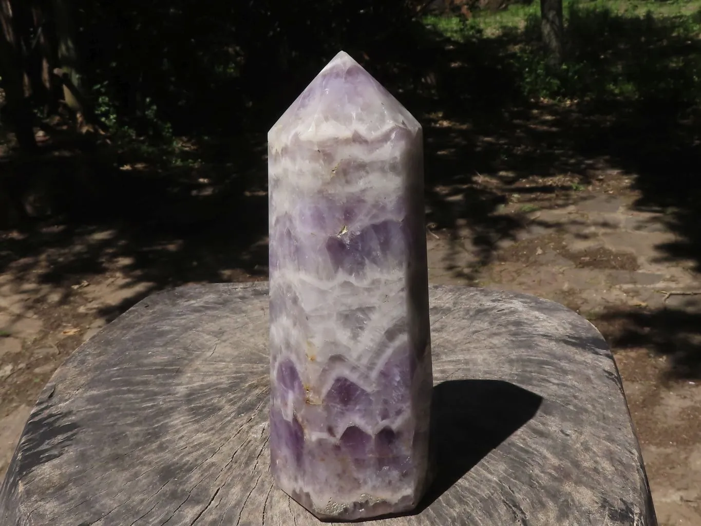 Polished Extra Large Dream Amethyst Point x 1 From Madagascar