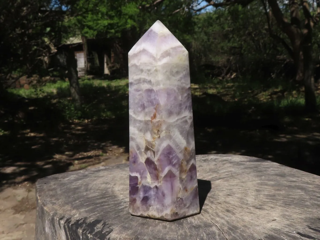 Polished Extra Large Dream Amethyst Point x 1 From Madagascar