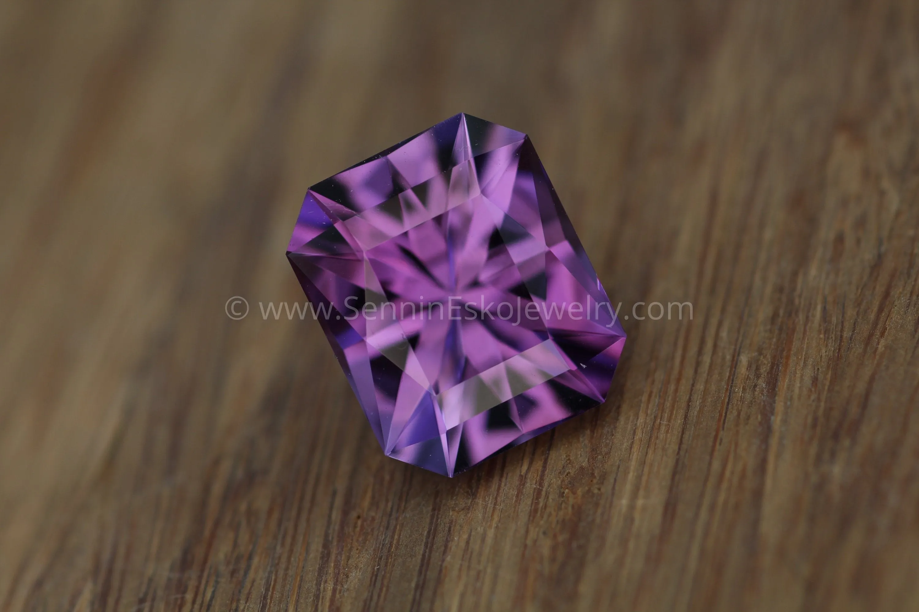 Precision Cut Amethyst Octagon -  Radiant Cut Amethyst - Brazilian Amethyst - Loose Gemstone