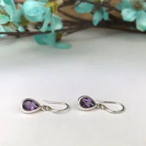 Purple Petal Earrings - VE451