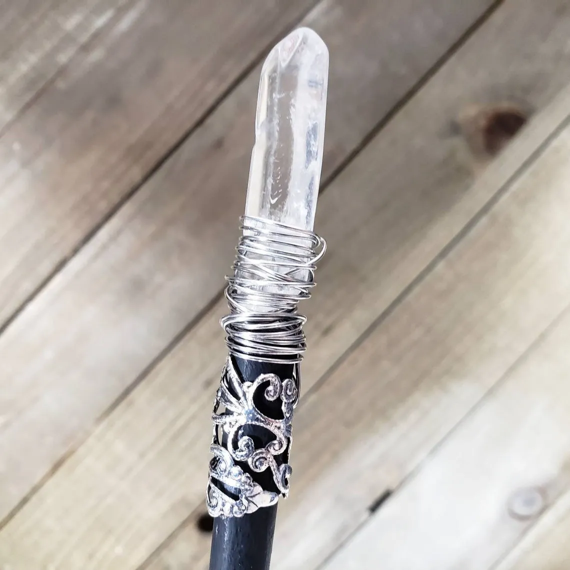 Quartz Crystal hair stick