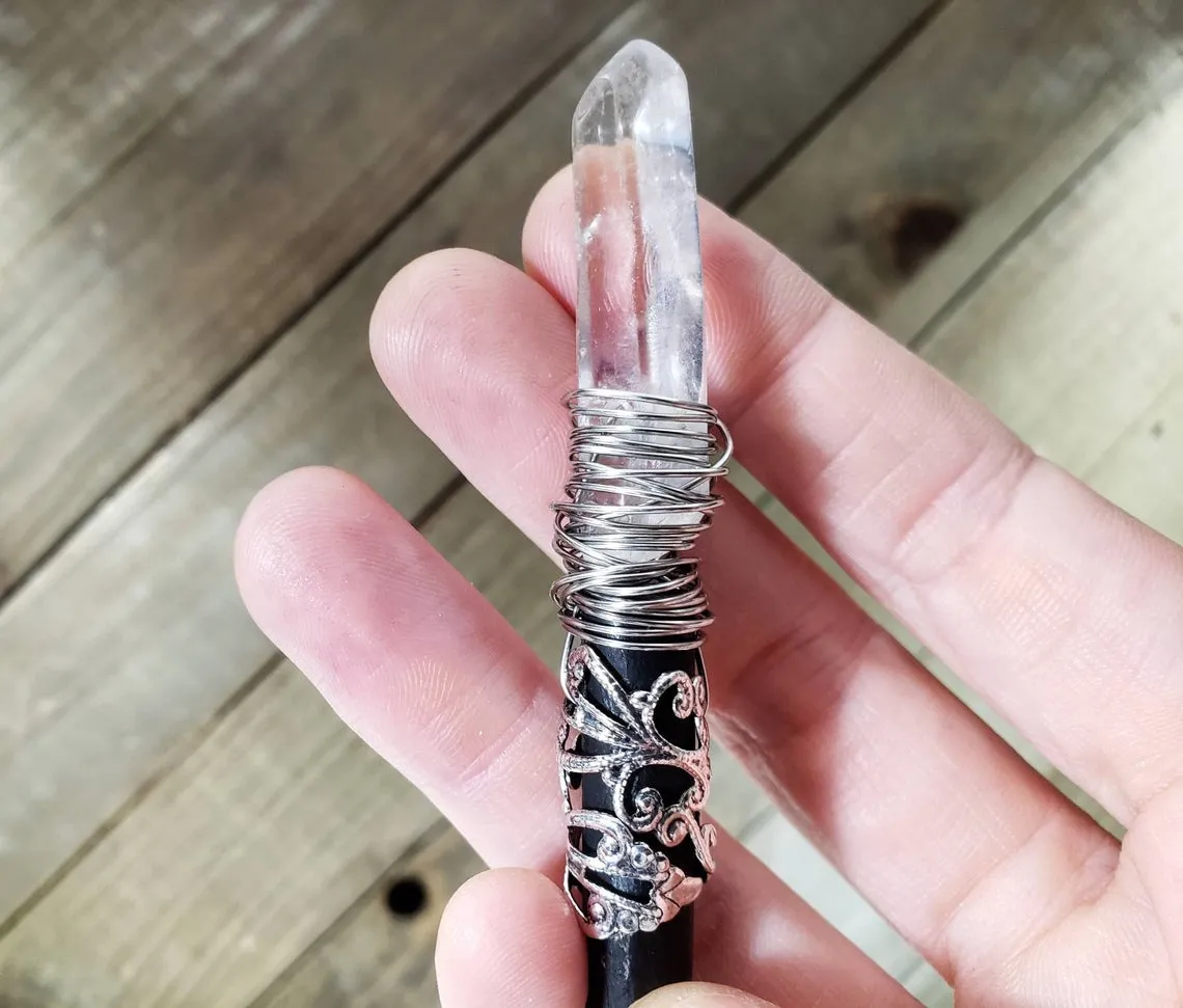 Quartz Crystal hair stick