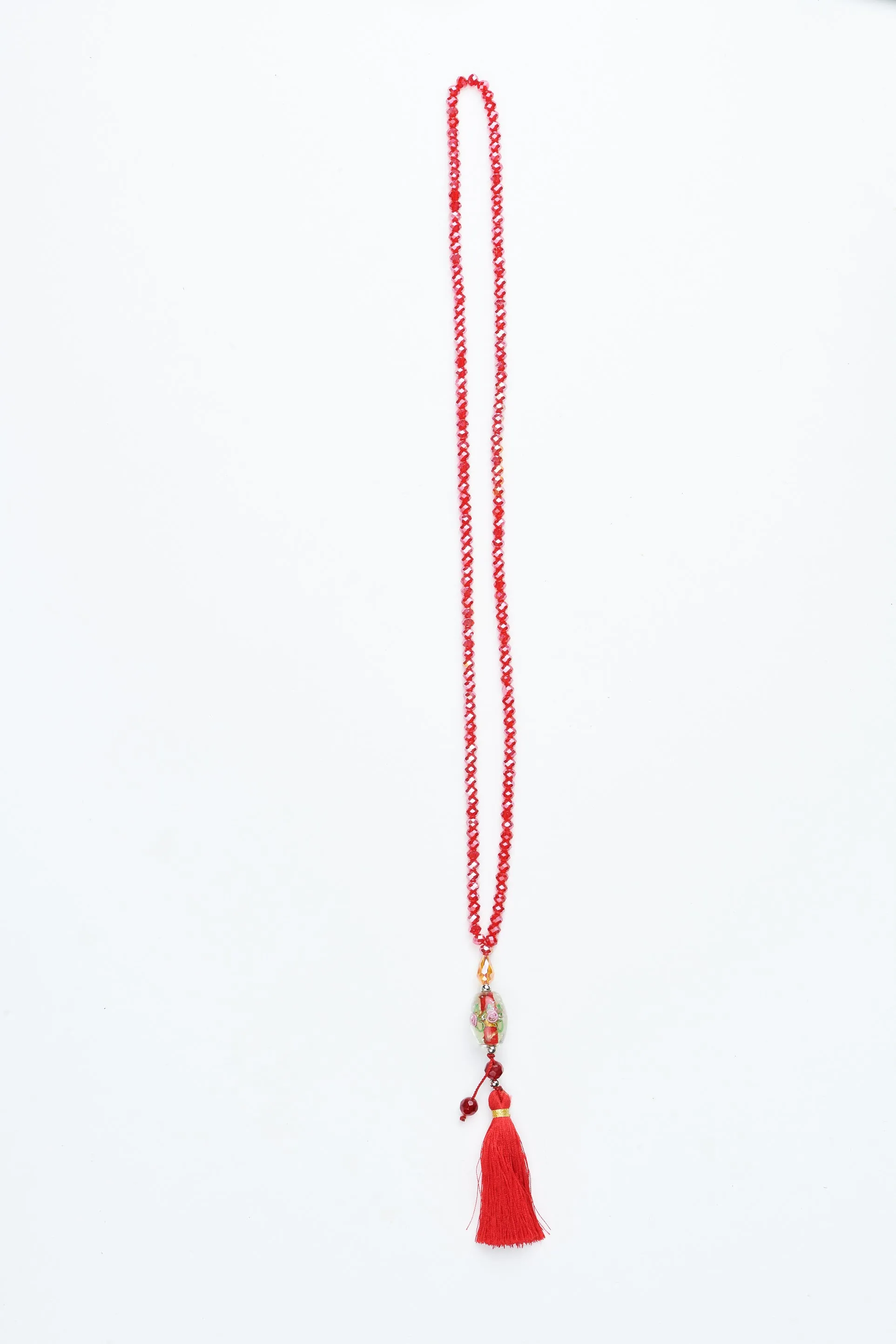 Red Tassel Necklace