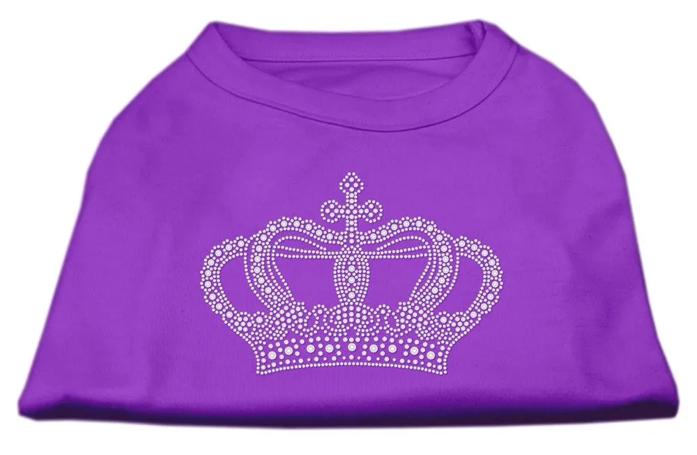 Rhinestone Crown Shirts Purple S (10)