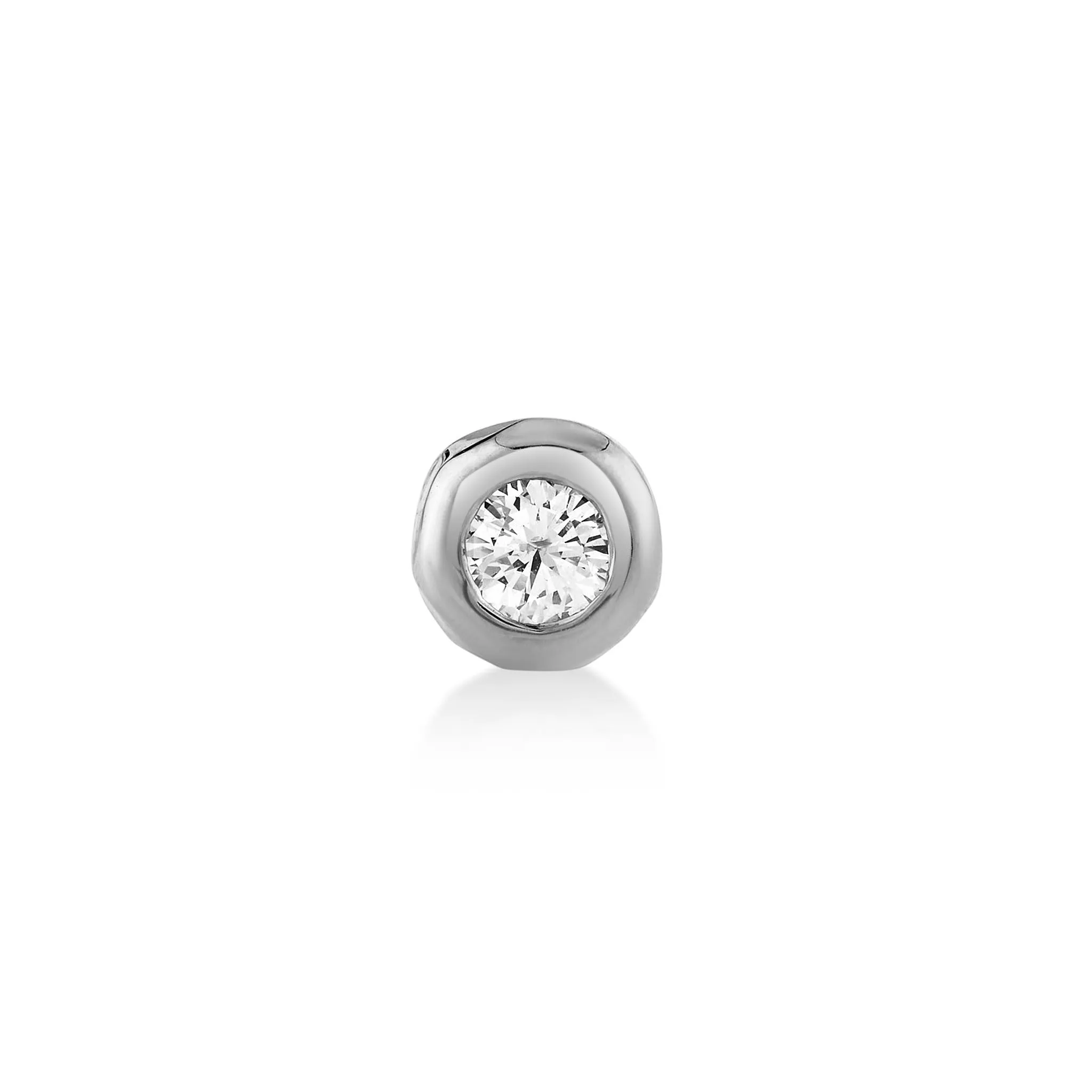 River Round Diamond Stud