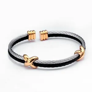 Samuel Stainless Steel Cuff Braclet