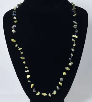 Serpentine Nugget Bead Necklace