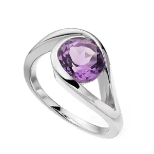 Silver Amethyst Ring