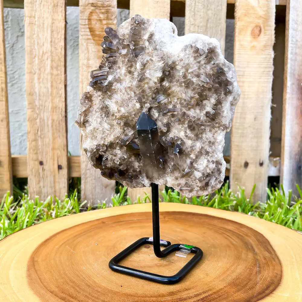 Smoky Quartz on a Stand