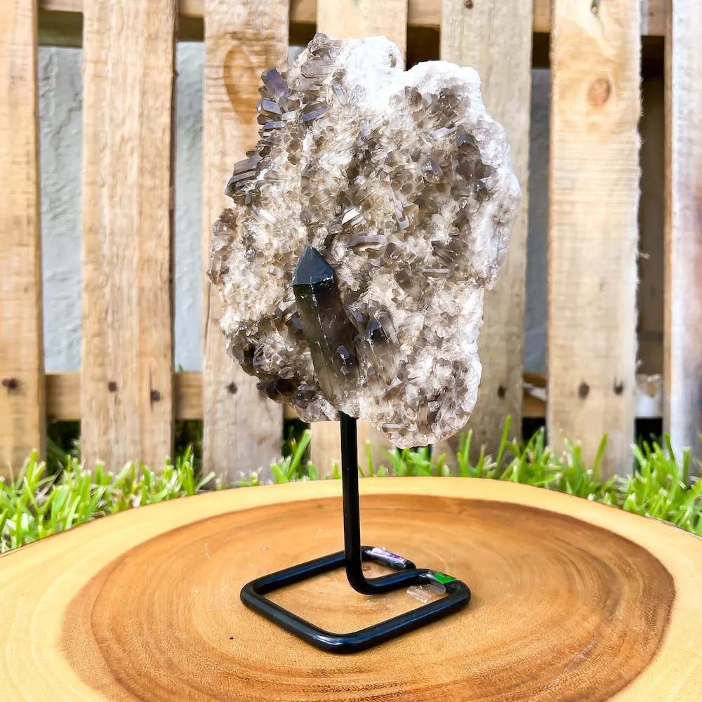 Smoky Quartz on a Stand