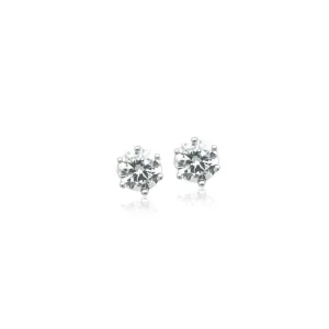 Solitaire Cubic Zirconia Earring